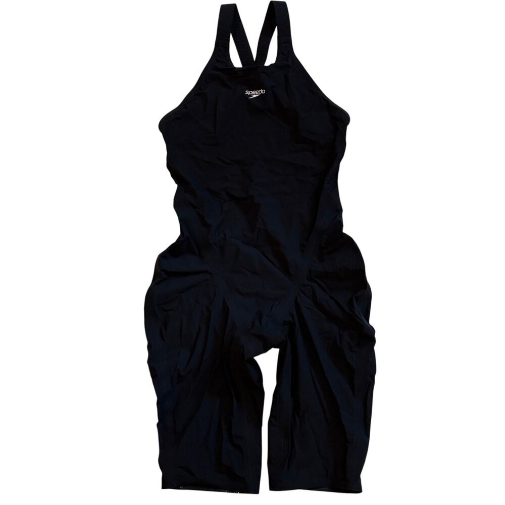 Speedo Fastskin 2.0 LZR Valor Womens 26 Black Open Back Competition Tech Suit
